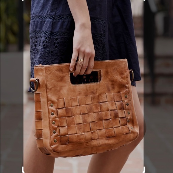 Bed Stu Bags Nwt Bed Stu Woven Orchid Bag In Cognac Poshmark